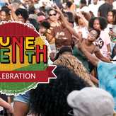 People Dancing on City Green During Juneteenth Celebration