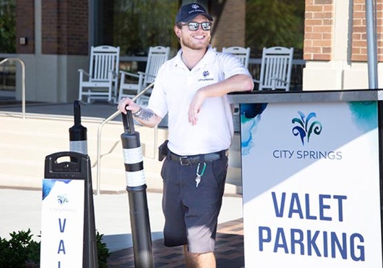 Smiling Parking Valet