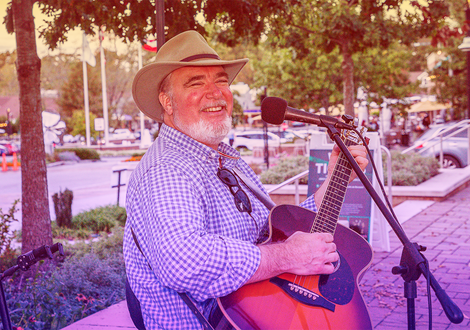 Frank Whitaker performs at Sundown Social 